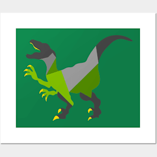 Grey velociraptor Posters and Art